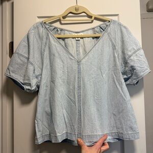 Velvet Chambray  Denim Women's Top